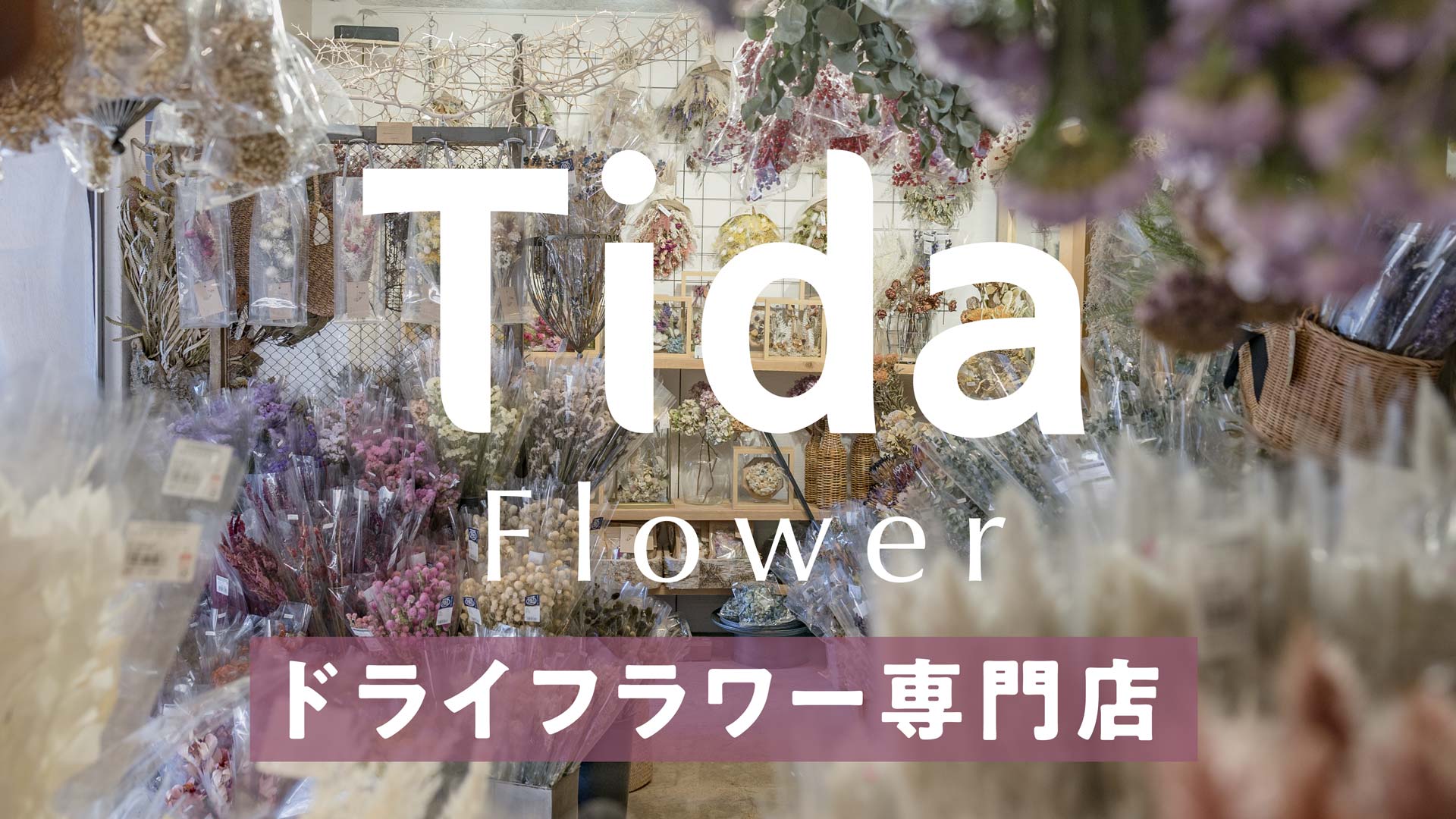 ドライフラワー花屋の、Tida Flower。