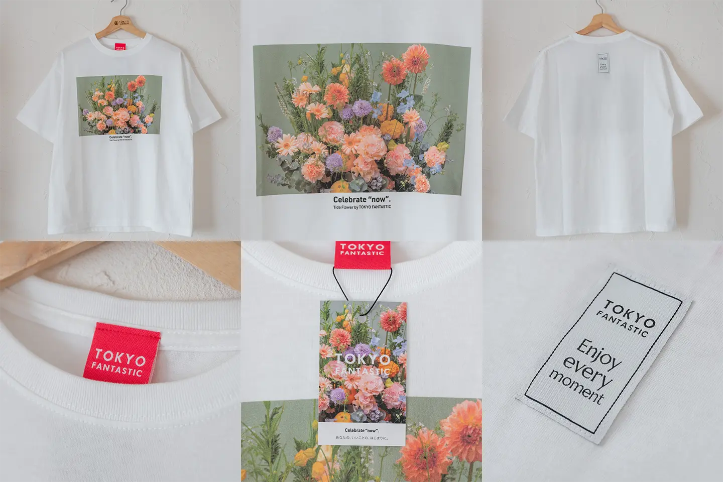 2025新作夏T、フラワーTシャツ『Celebrate “now”. 』