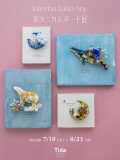 Libertas Labo Any ポップアップ「ボタニカルボード展」7/18-8/23, 2026